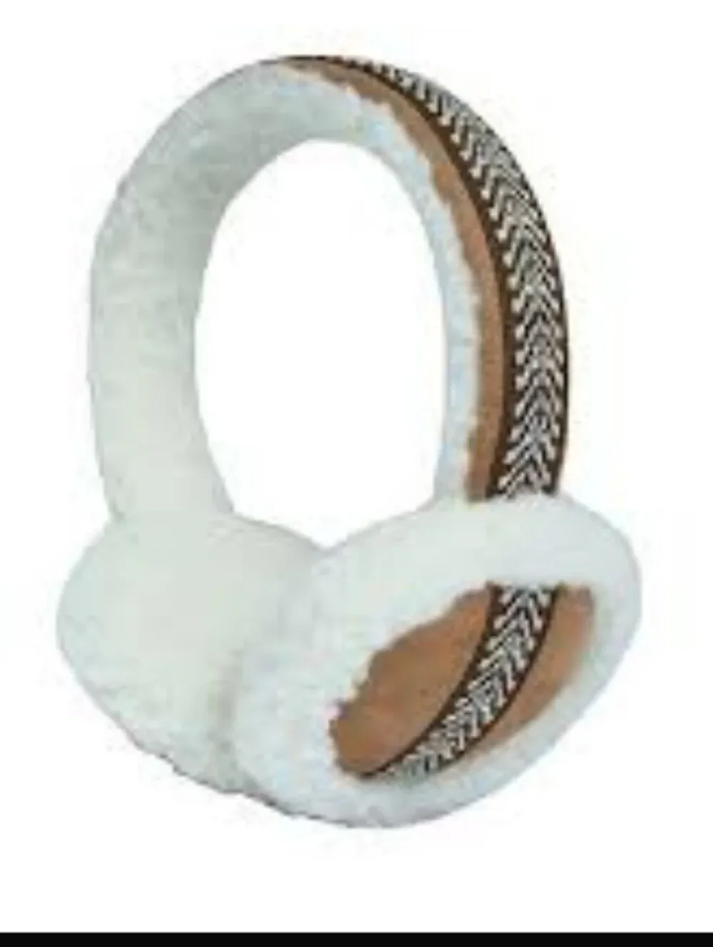 Koolaburra by UGG Cream Faux Shearling Earmuffs